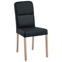 Stuhl Solar in Eichefarbig/Dunkelgrau - Dunkelgrau/Eichefarben, Basics, Holz/Textil (45/90/55cm) - Based