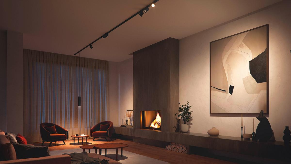 SYSTEM SZYNOWY PHILIPS HUE PERIFO SET  4 SPOT - czarny, Basics, metal (221,5/12,8/2,6cm) - Philips HUE