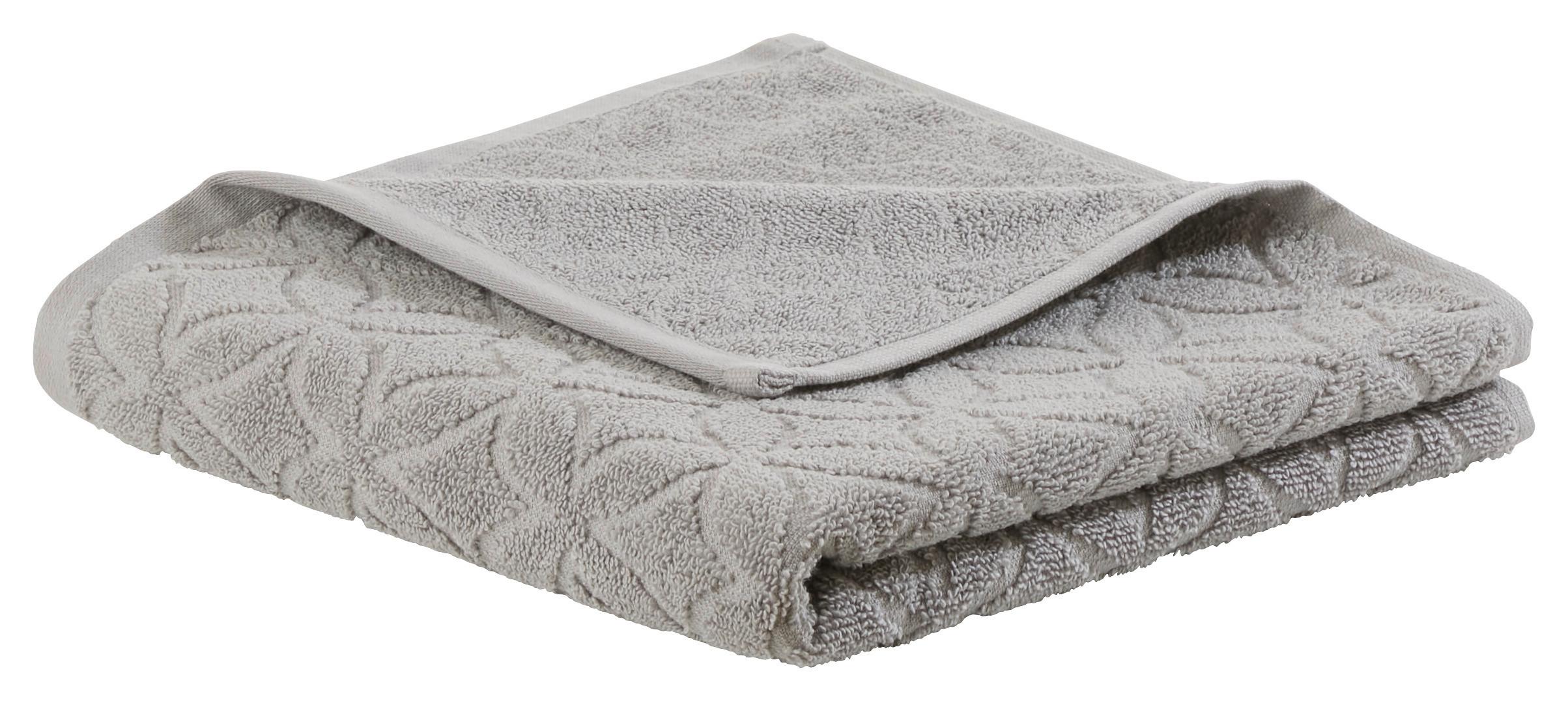 Handtuch Naime in Grau ca. 50x100cm - Grau, LIFESTYLE, Textil (50/100cm) - Modern Living