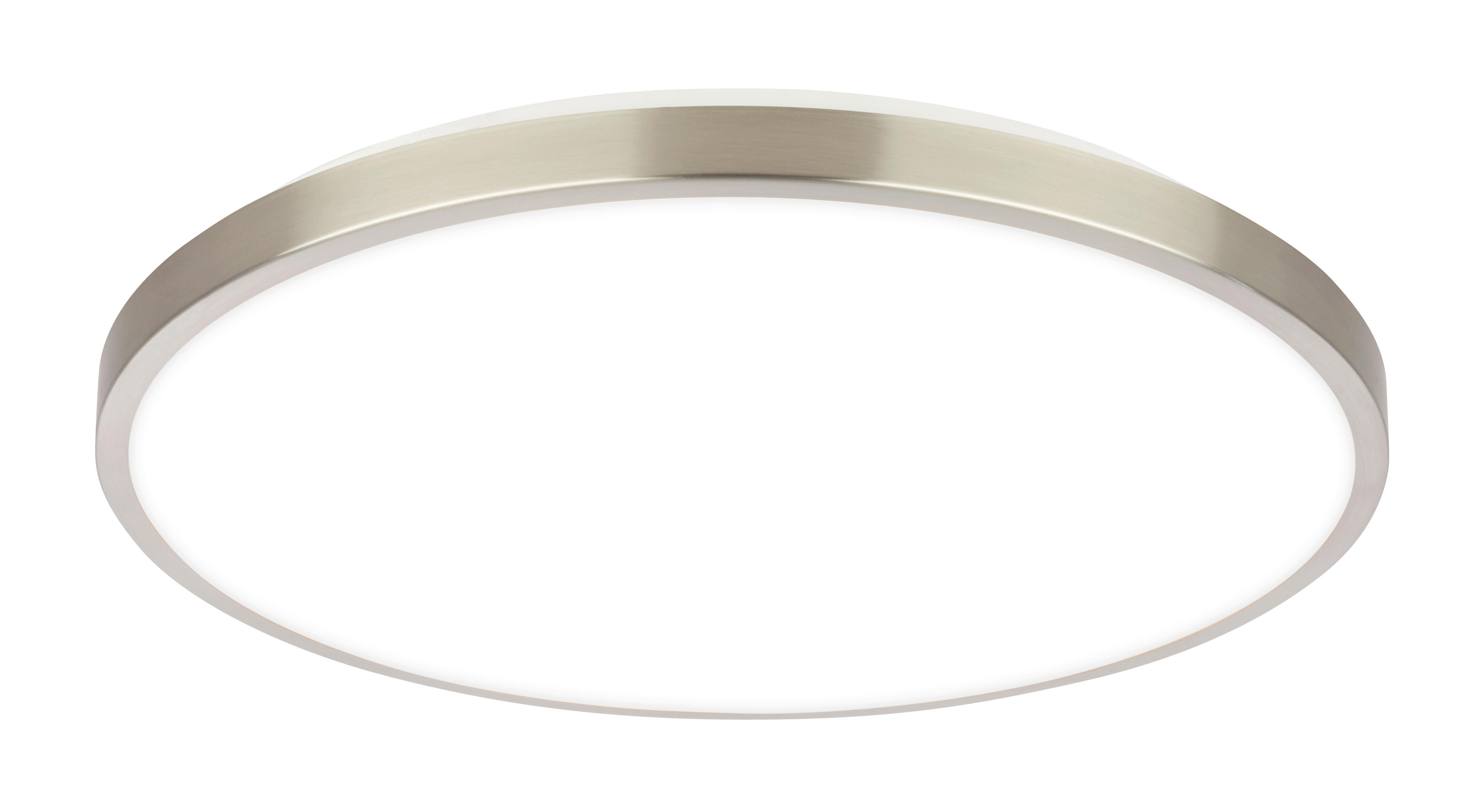 LAMPA SUFITOWA LED 3935012 KAIDA - kolor niklowy, Basics, tworzywo sztuczne/metal (33/6cm)