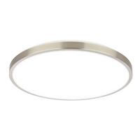 LAMPA SUFITOWA LED 3935012 KAIDA - kolor niklowy, Basics, tworzywo sztuczne/metal (33/6cm)