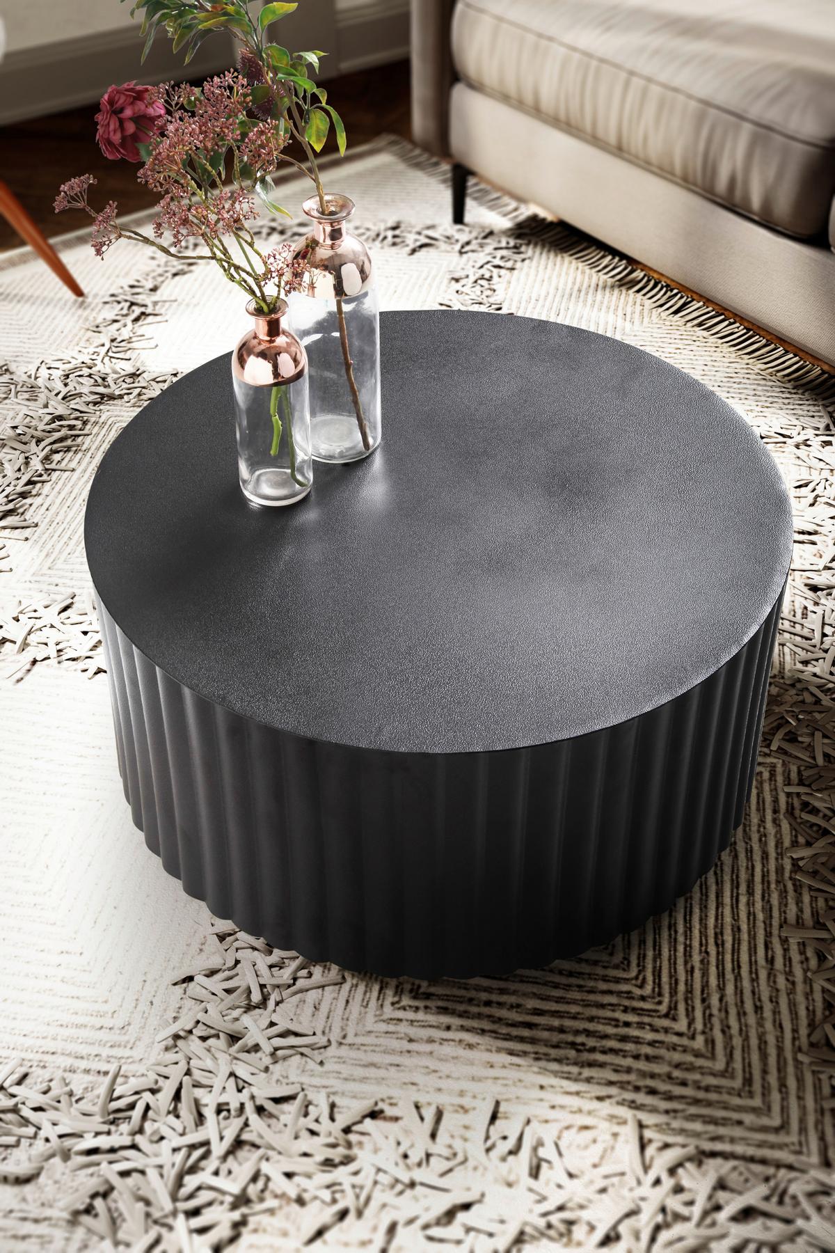 COUCHTISCH WL6.760 - Schwarz, Design, Metall (67/67/31cm) - MID.YOU