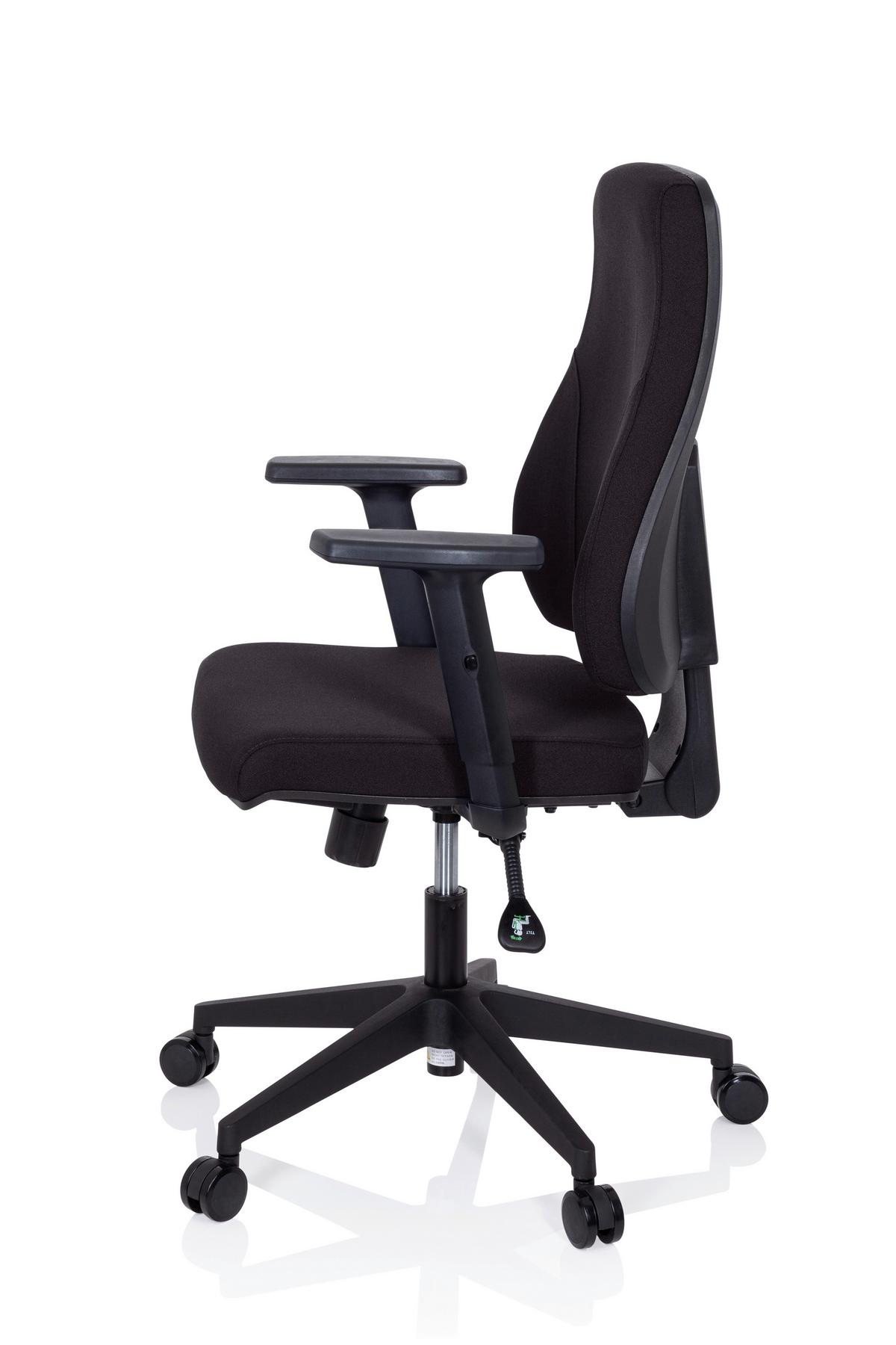 Pisarniški Stol Mathes, Črna - črna, Moderno, umetna masa/tekstil (65/113/60cm) - MID.YOU