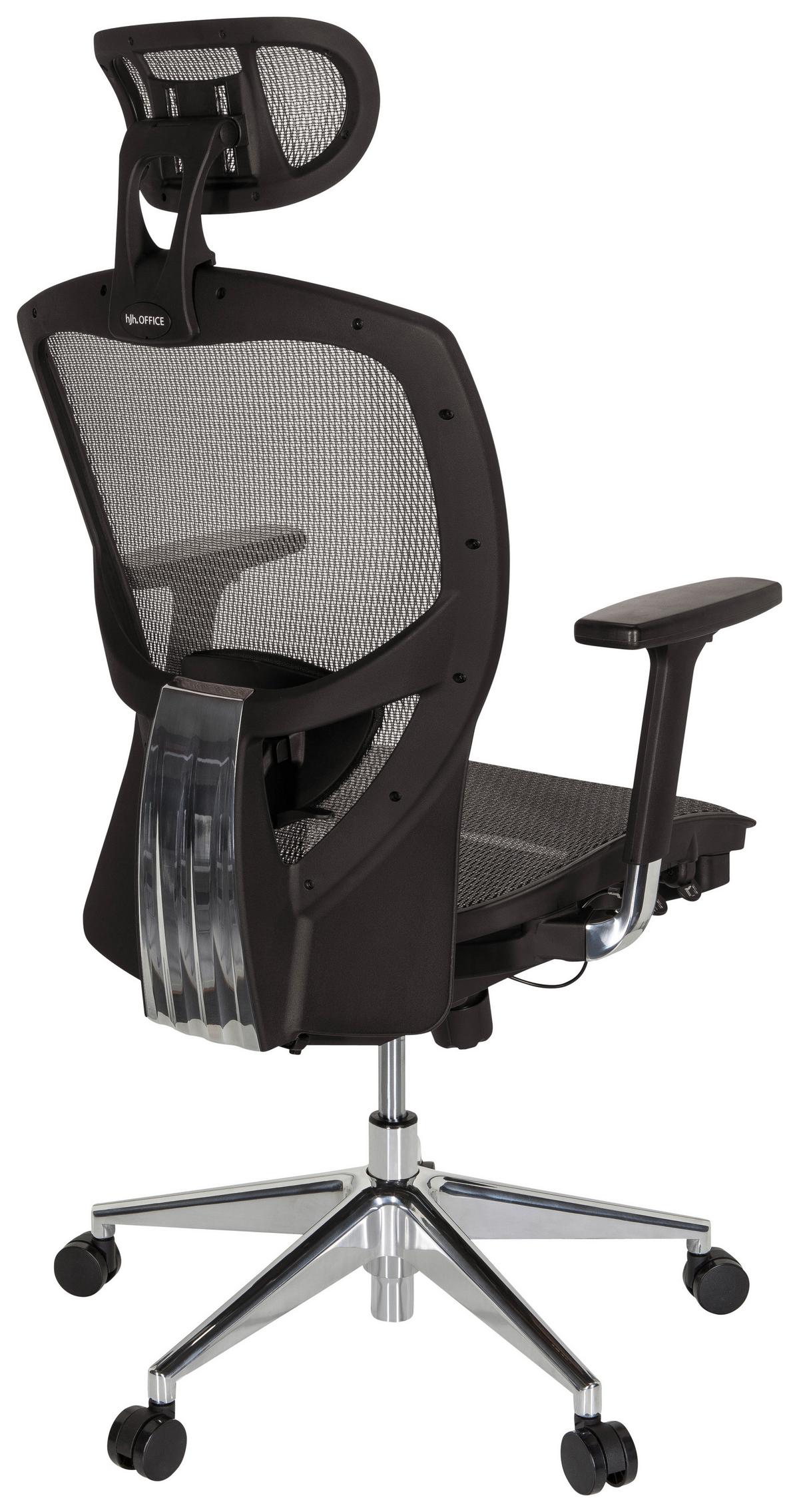 Pisarniški Stol Venus One, Srebrno-Siva, Črna - srebrne barve/temno siva, Basics, kovina/umetna masa (61/148/48cm) - MID.YOU