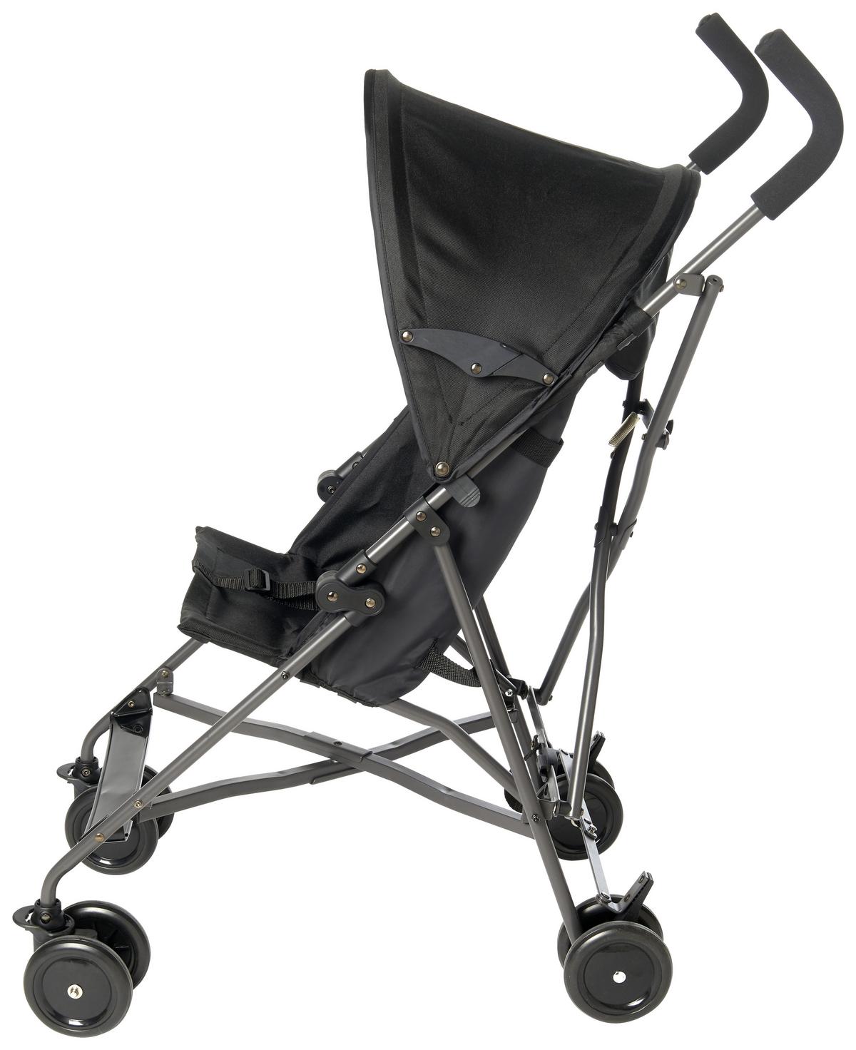 WÓZEK SPACEROWY PEPI 2.0 - czarny, Basics, metal/tkanina (80/46/97cm) - My Baby Lou