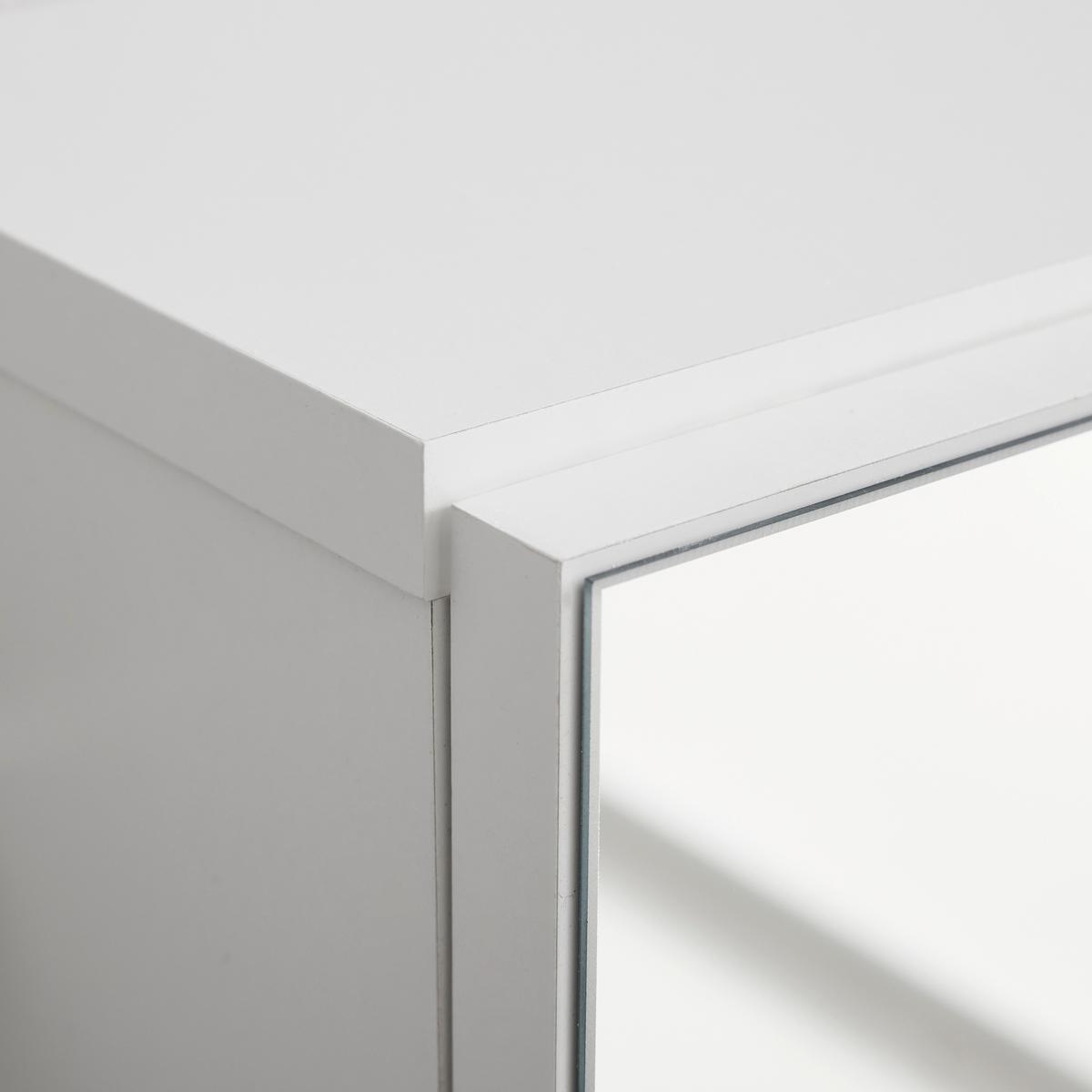 Kozmetična Miza Eva, Bela - Moderno, steklo/leseni material (100/140/45cm) - Mömax