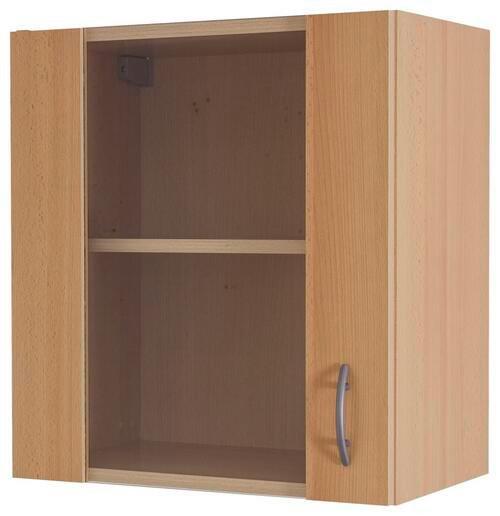 Küchenoberschrank "Nano" , Buche - Edelstahlfarben/Buchefarben, MODERN, Holzwerkstoff/Kunststoff (50/54,8/32cm) - FlexWell