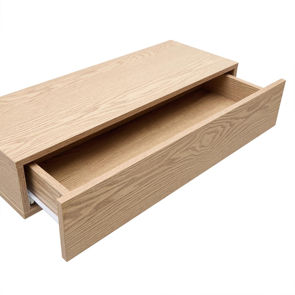 Wandkonsole Noah Naturfarben - Naturfarben, MODERN, Holzwerkstoff (60/12/23,5cm) - Mömax