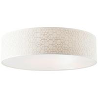 Deckenleuchte Galance in Weiß max. 20 Watt - Weiß, KONVENTIONELL, Textil/Metall (58/16cm) - Brilliant