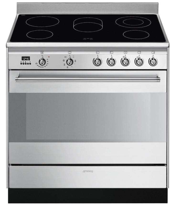 Herd SUK91CMX9 in Edelstahl - (90/90/60cm) - SMEG