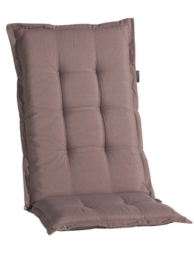 Sesselauflagen-Set Pana 4-tlg. Hochlehner Taupe - Taupe, KONVENTIONELL, Textil (50/8/123cm) - Ambia Garden