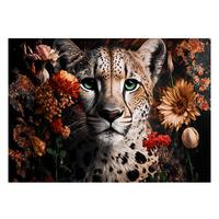 Glasbild Multicolor ca. 120x80cm - Multicolor, Basics, Glas/Papier (120/80cm)