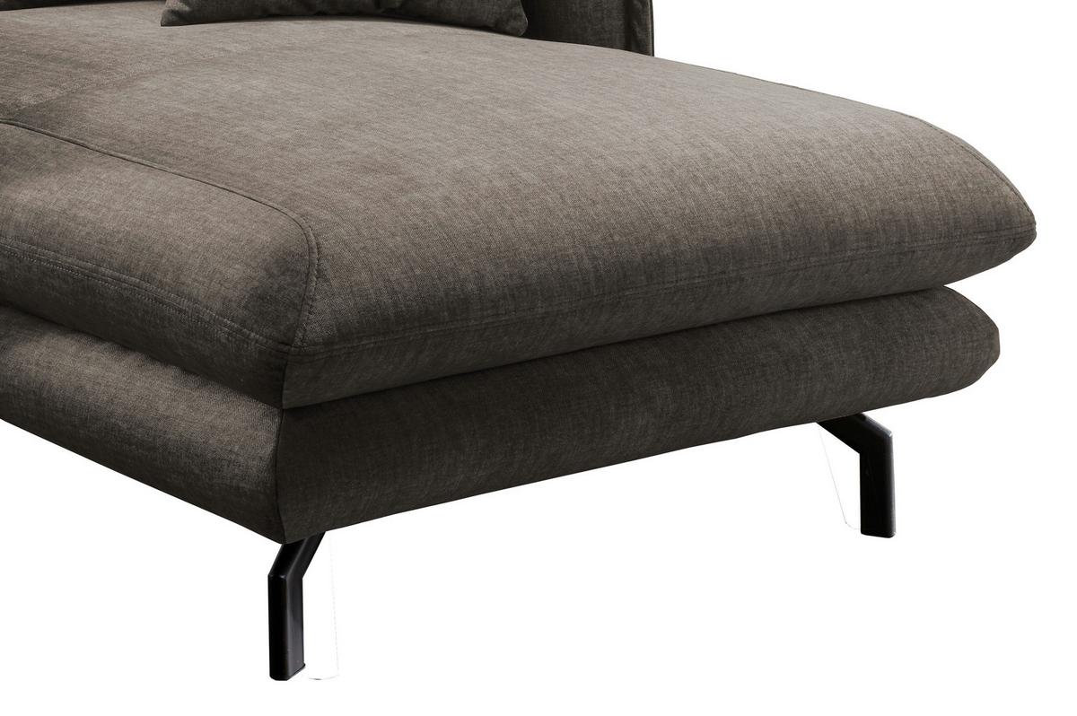 Relaxsessel Lava Braun Velours - Schwarz/Braun, MODERN, Textil/Metall (111/101/167cm) - Livetastic