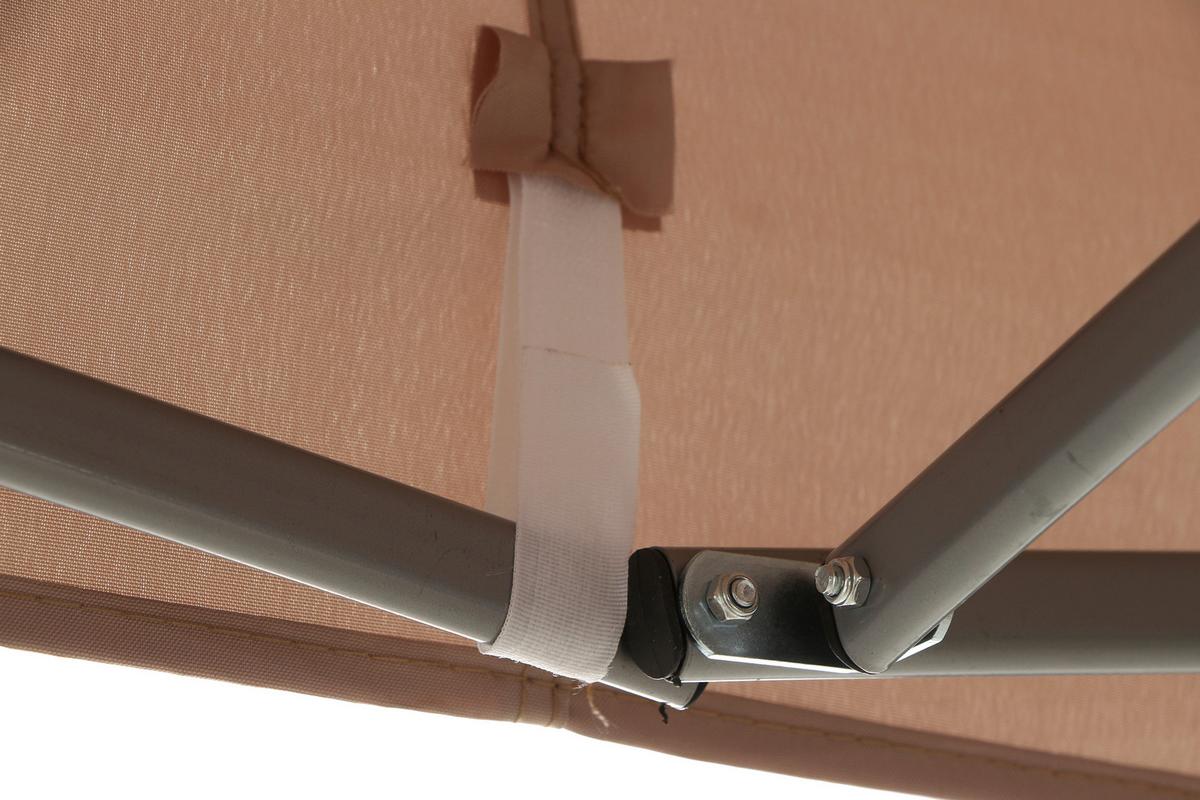 Pavillon L30551 450x300 cm Seitenteilen + UV-beständig - Taupe, KONVENTIONELL, Textil (450/330/300cm) - Siena Garden