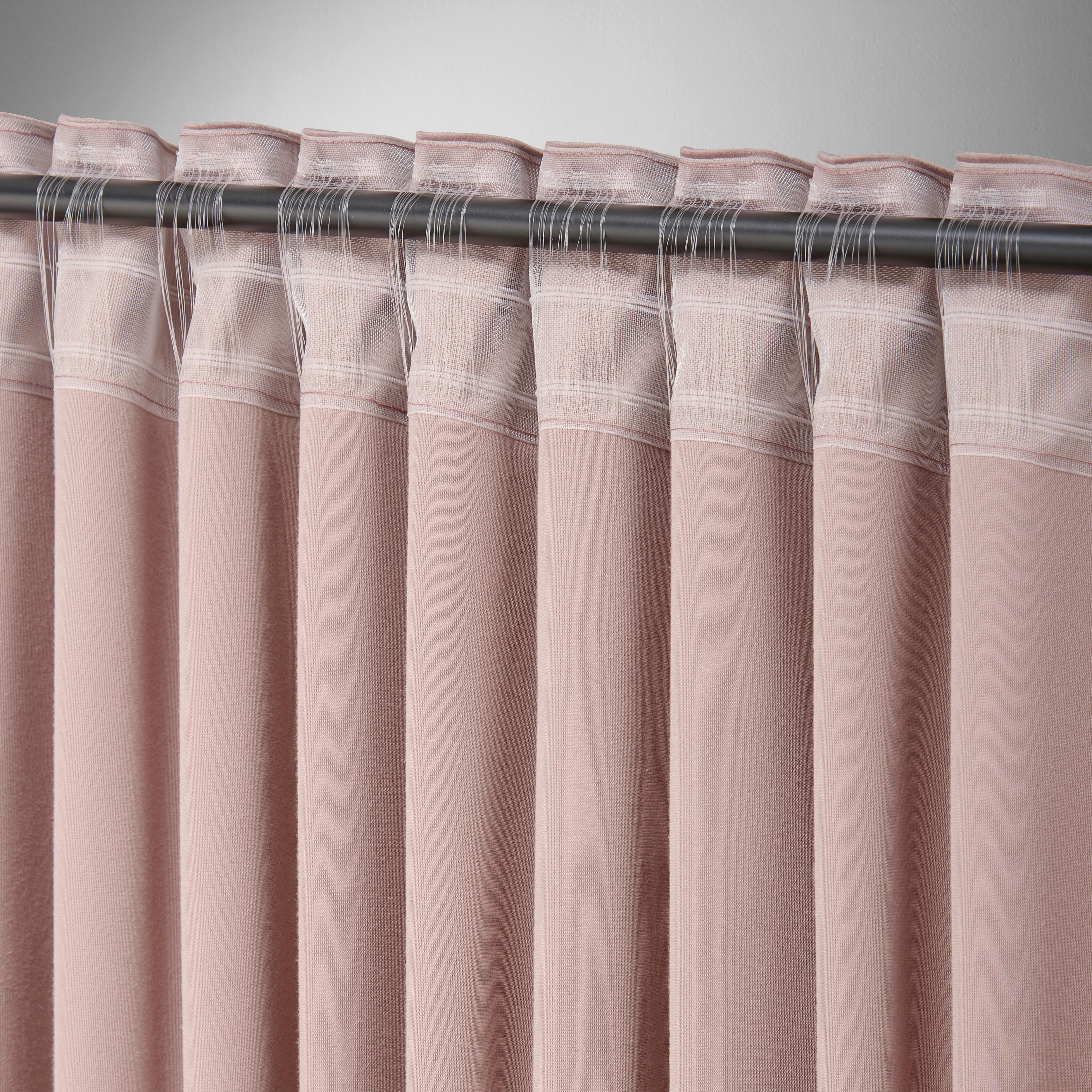 GARDINLÄNGD VIOLA - rosa, Klassisk, textil (140/245cm) - Premium Living