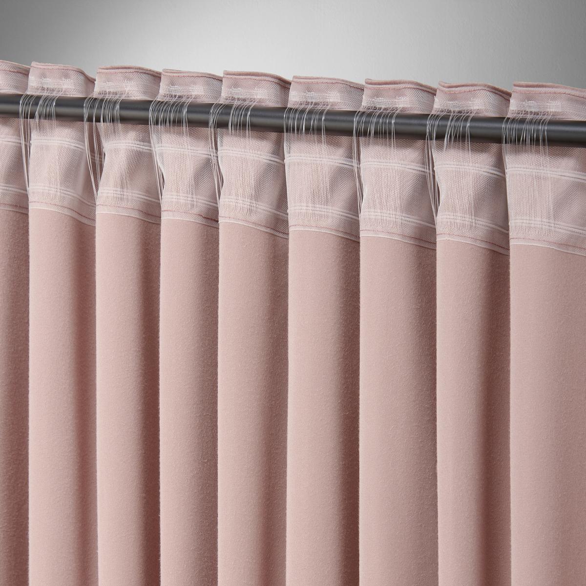 Fertigvorhang Viola Rosa ca. 140x245cm - Rosa, KONVENTIONELL, Textil (140/245cm) - Premium Living