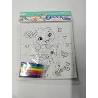 Színezhető Puzzle Color Puzzle - papír (21/21cm)