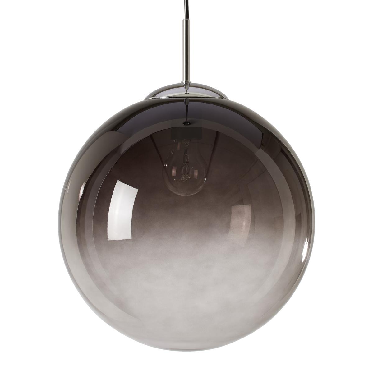 Hängeleuchte Lus max. 40 Watt - Chromfarben/Schwarz, Lifestyle, Glas/Kunststoff (30cm) - Modern Living