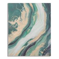 Leinwandbild Blau/Grau ca. 80x100cm - Blau/Grau, Basics, Holz/Textil (80/100/2.8cm)