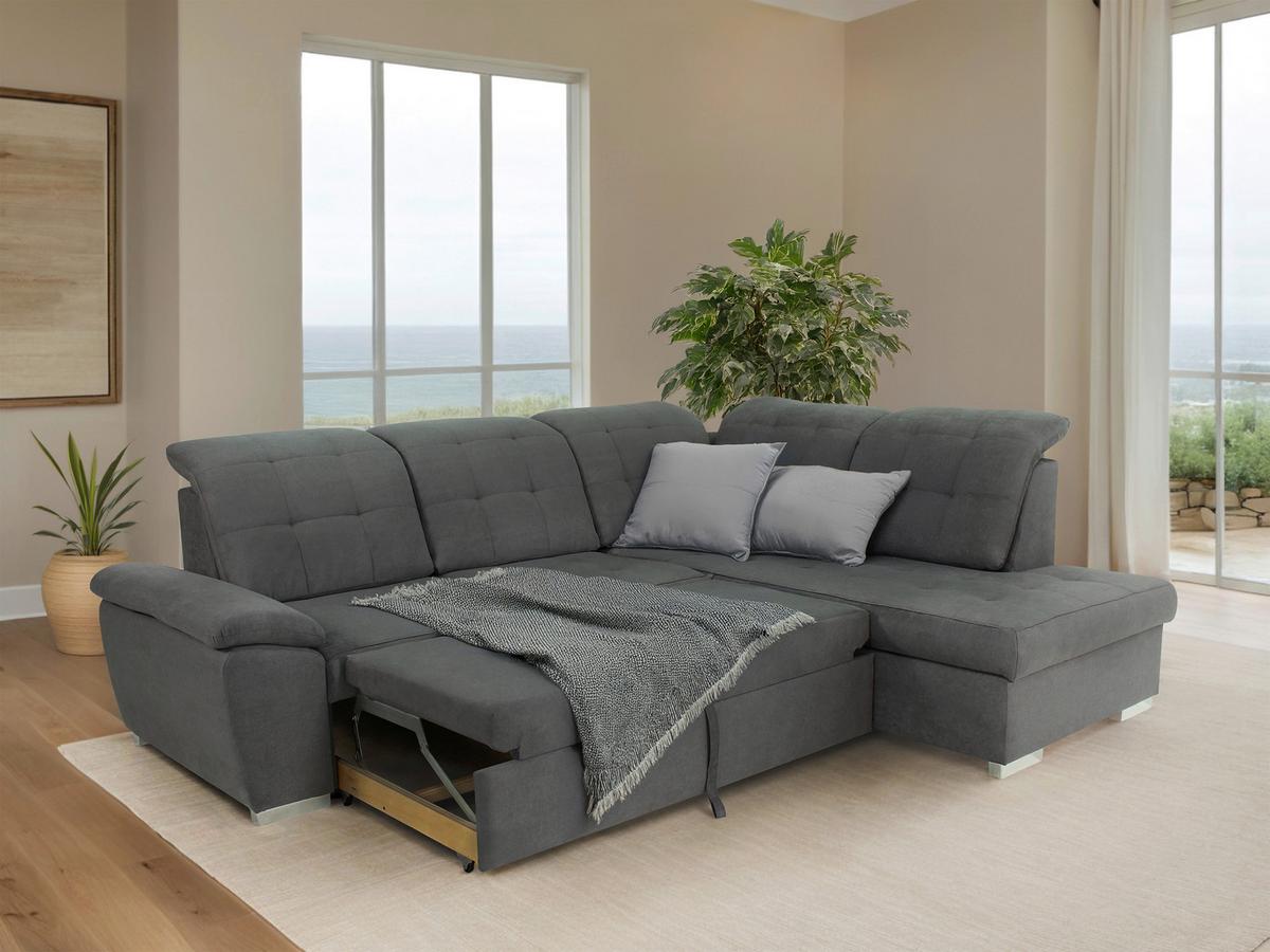 Coltar SPECTRUM - gri, Modern, lemn/metal (261/212cm) - Modern Living