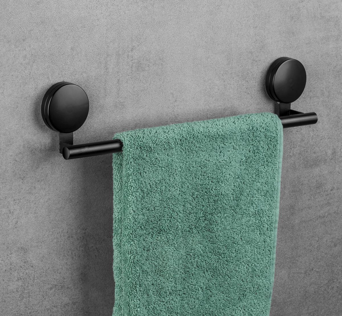 Držač Ručnika Pavia - crna, Moderno, metal (41,5/9/5cm) - Wenko