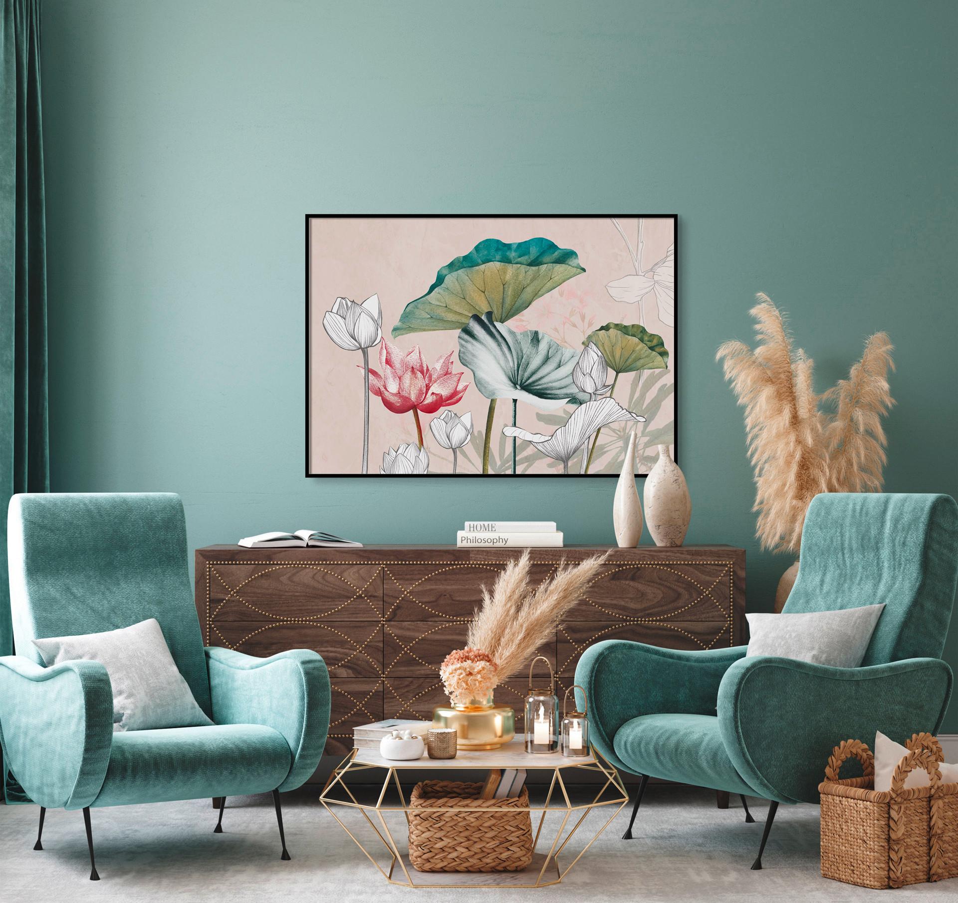 Bild Elena ca. 70x100cm - Multicolor, Holzwerkstoff/Papier (100/70cm) - Modern Living