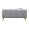 SITTBÄNK JENSON -EXKLUSIV- - grå/naturfärgad, Modern, trä/textil (100/43/40cm) - Mömax