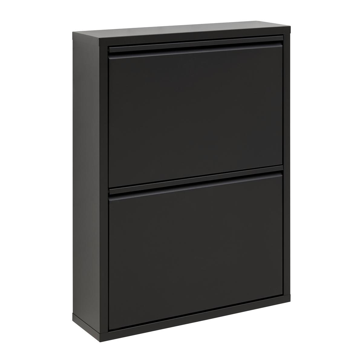 Schuhkipper Max 2 in Schwarz - Schwarz, Modern, Metall (50/70/13cm) - Mömax