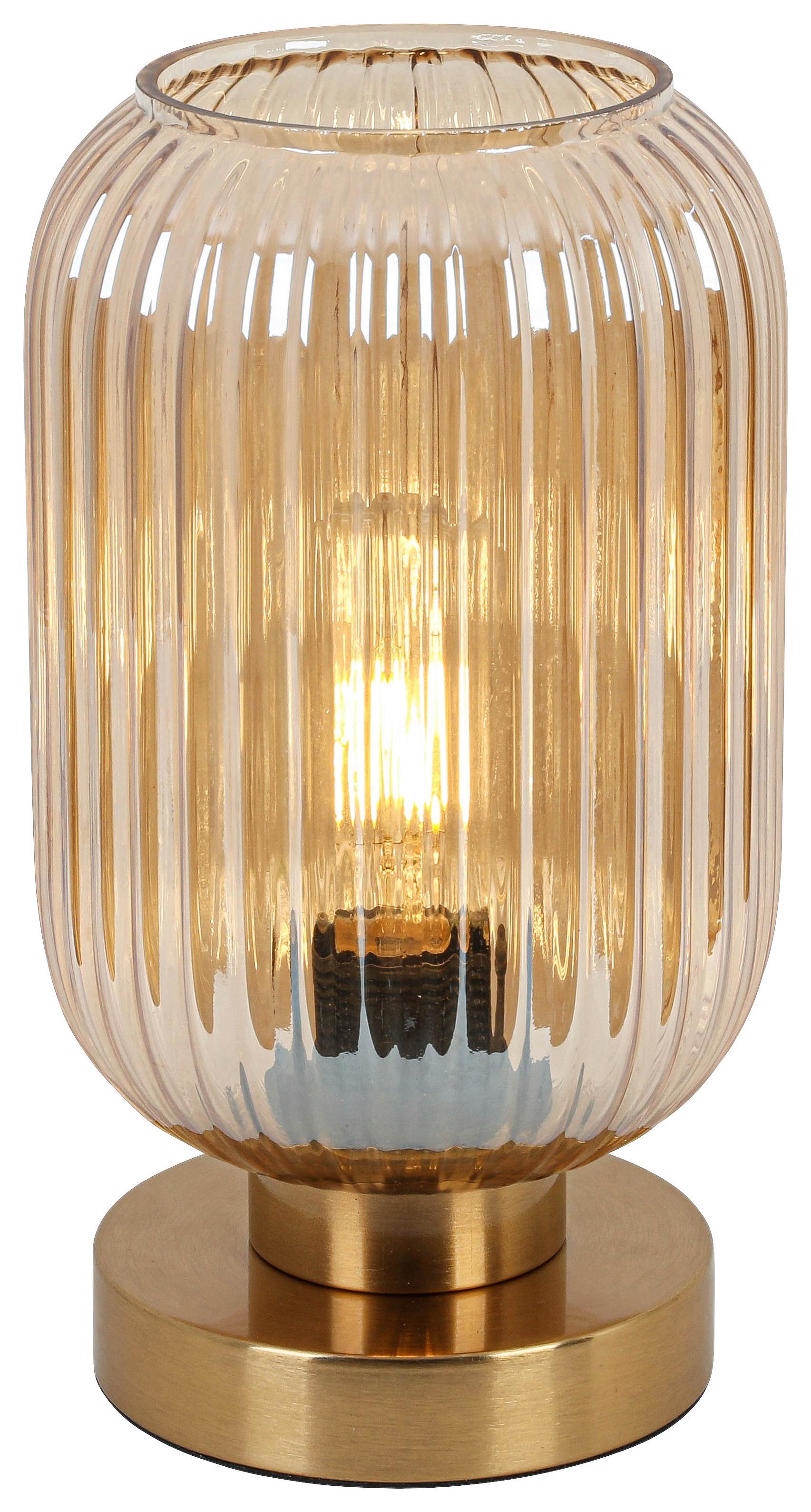 BORDSLAMPA EXI - mässingsfärgad, Modern, metall/glas (14/14/24cm) - Mömax