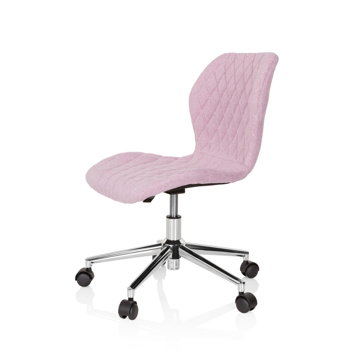 Jugenddrehstuhl Joy II ca. 47x73-83x43 cm Rosa - Rosa, Basics, Kunststoff/Textil (47/73-83/43cm) - MID.YOU