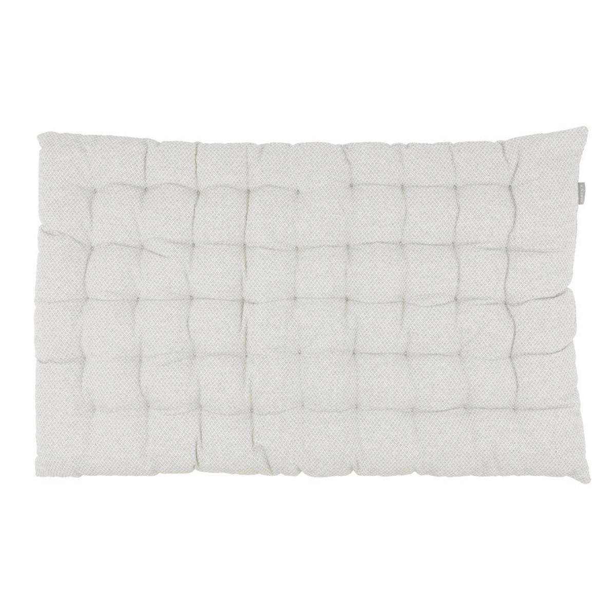 Boxkissen Dobby Hellgrau ca. 60x100cm - Hellgrau, Textil (60/100/7cm) - Mömax