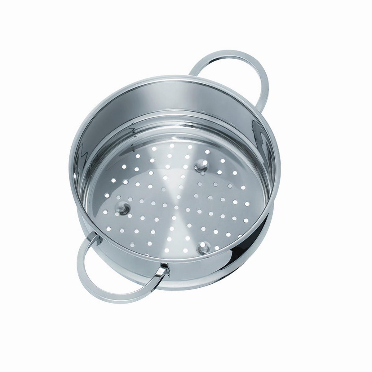 Set Posod Alara, 8-Delni - barve nerjavečega jekla/prozorno, Basics, kovina/steklo - GSW