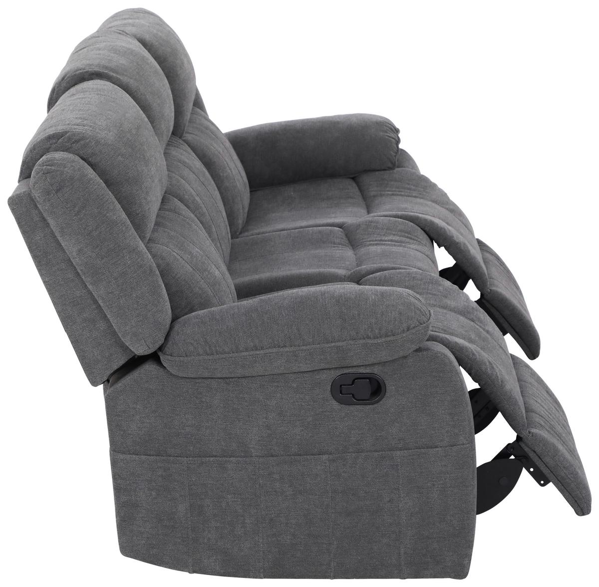 Trosed Chester, Siva - siva/črna, Basics, umetna masa/tekstil (209/101/93cm) - P & B