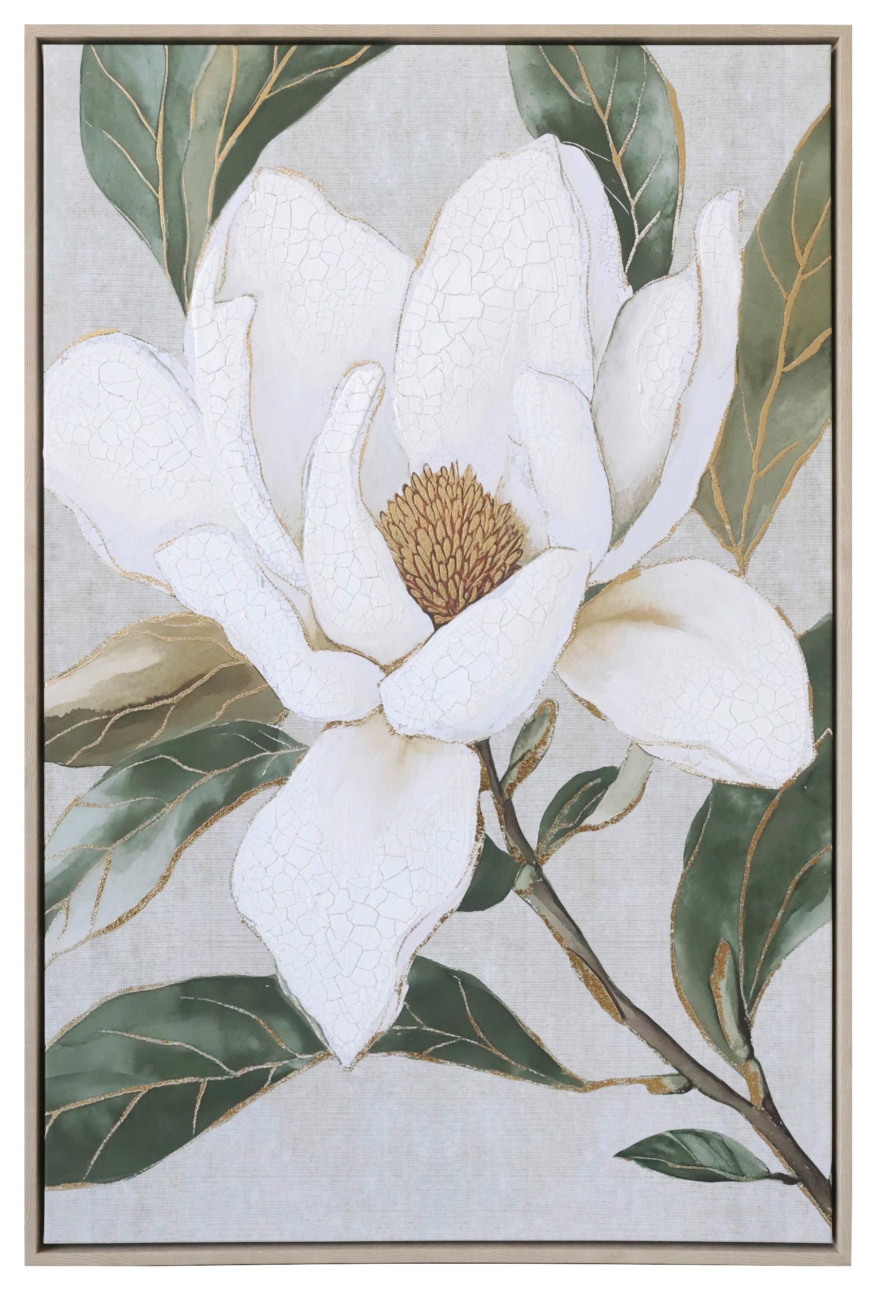 Keilrahmenbild Lotta Grün/Natur/Gold ca. 60x90cm - Goldfarben/Naturfarben, MODERN, Holzwerkstoff/Kunststoff (60/90cm) - Mömax