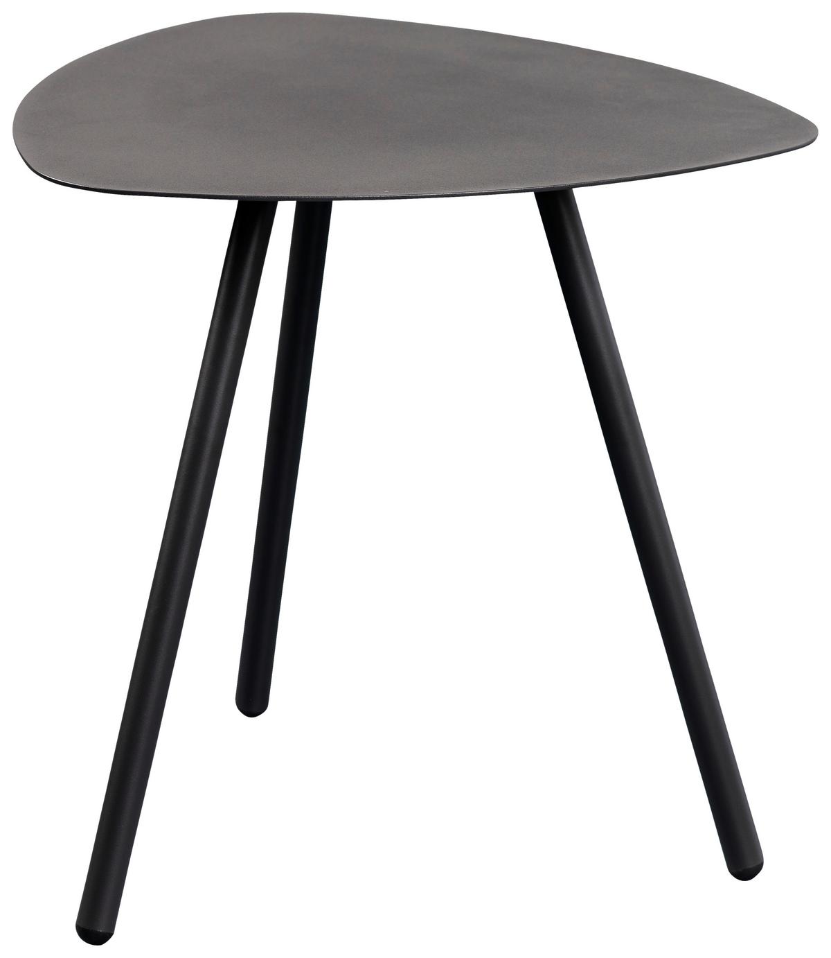 STOLIK BOCZNY MIRA 2 - antracytowy, Design, metal (50/50/50cm) - Xora