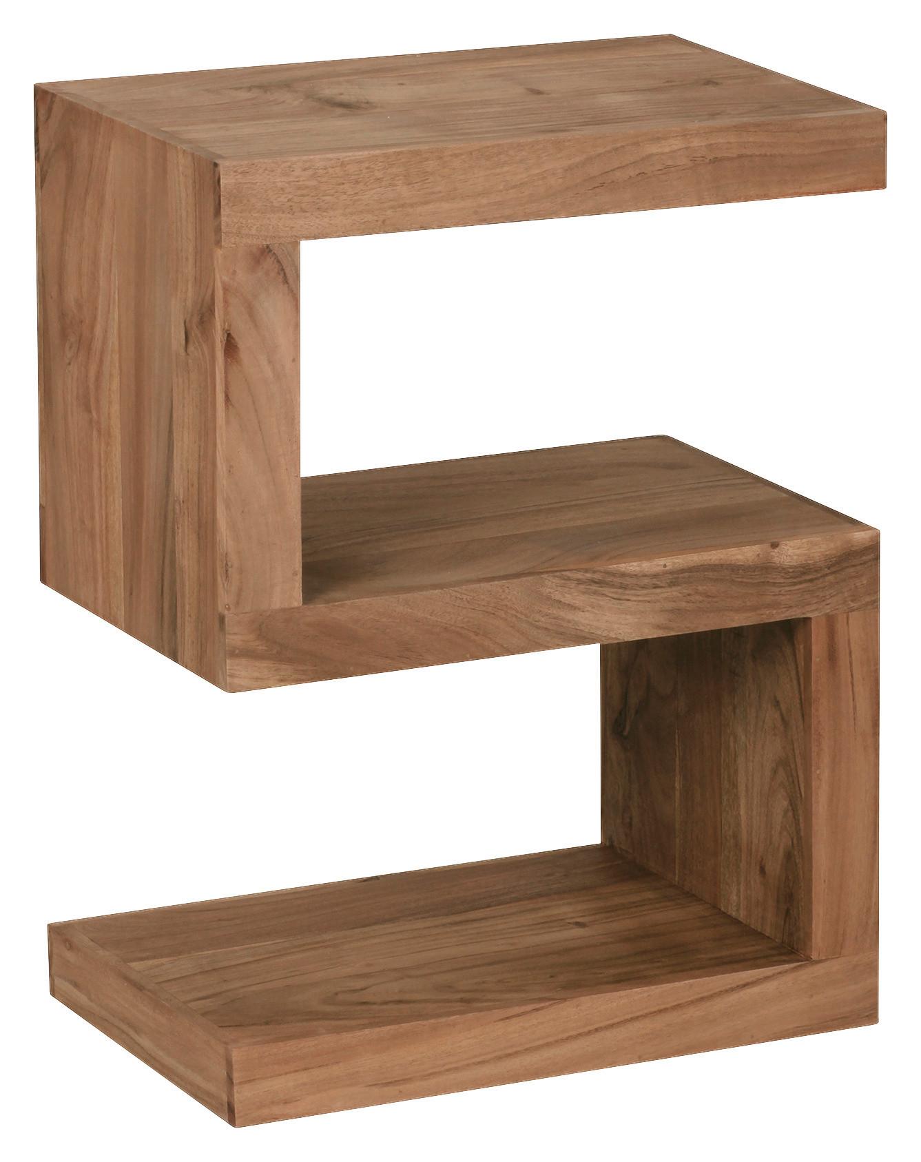 Beistelltisch Mumbai ca. 44,5x30 cm Akazie - Akaziefarben, Design, Holz (44,5/30/60cm) - MID.YOU