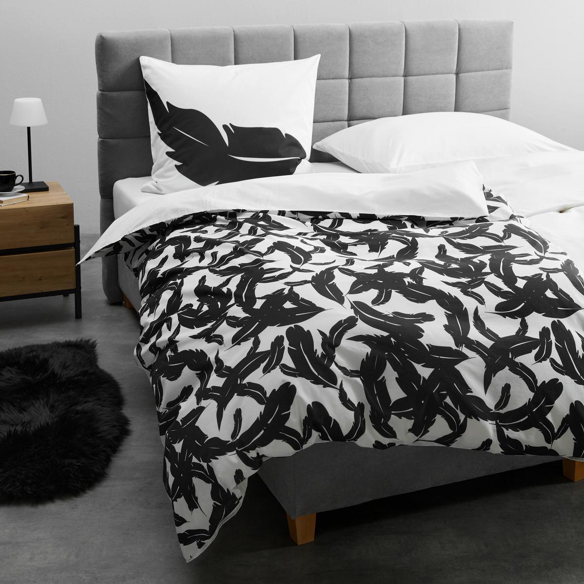 Ágyneműhuzat-garnitúra Sylvana - fekete/fehér, Romantik / Landhaus, textil (140/200cm) - Bessagi Home