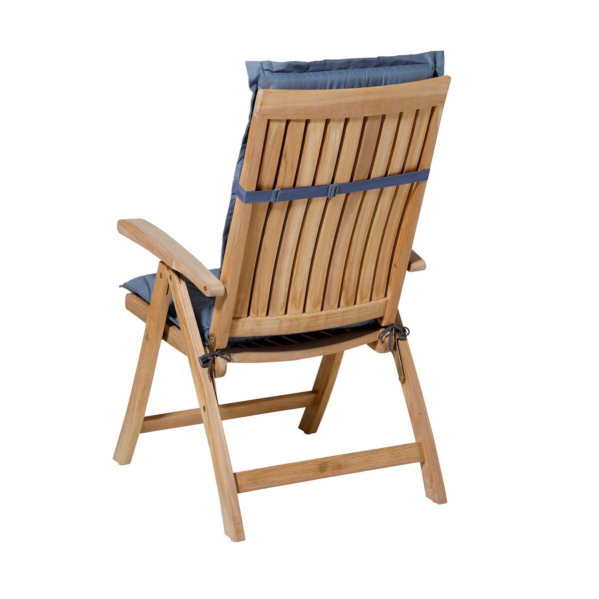 SESSELAUFLAGE BASIC KOBALT AUFLAGE HOCH - Rot, MODERN, Textil (50/2/123cm) - Gardenson