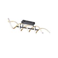 LED-Deckenleuchte Sequence Alu/Messingfarben max. 41 Watt - Messingfarben/Alufarben, Design (90/14,5/20,5cm) - Trio Leuchten