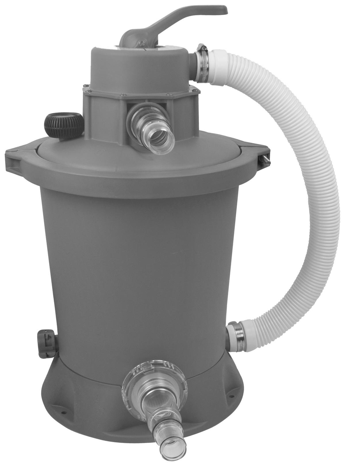 Bazen Exit Black Pool, Črpalka S Peščenim Filtrom, Ø 360cm - črna, Konvencionalno, kovina (360/122cm) - EXIT Toys