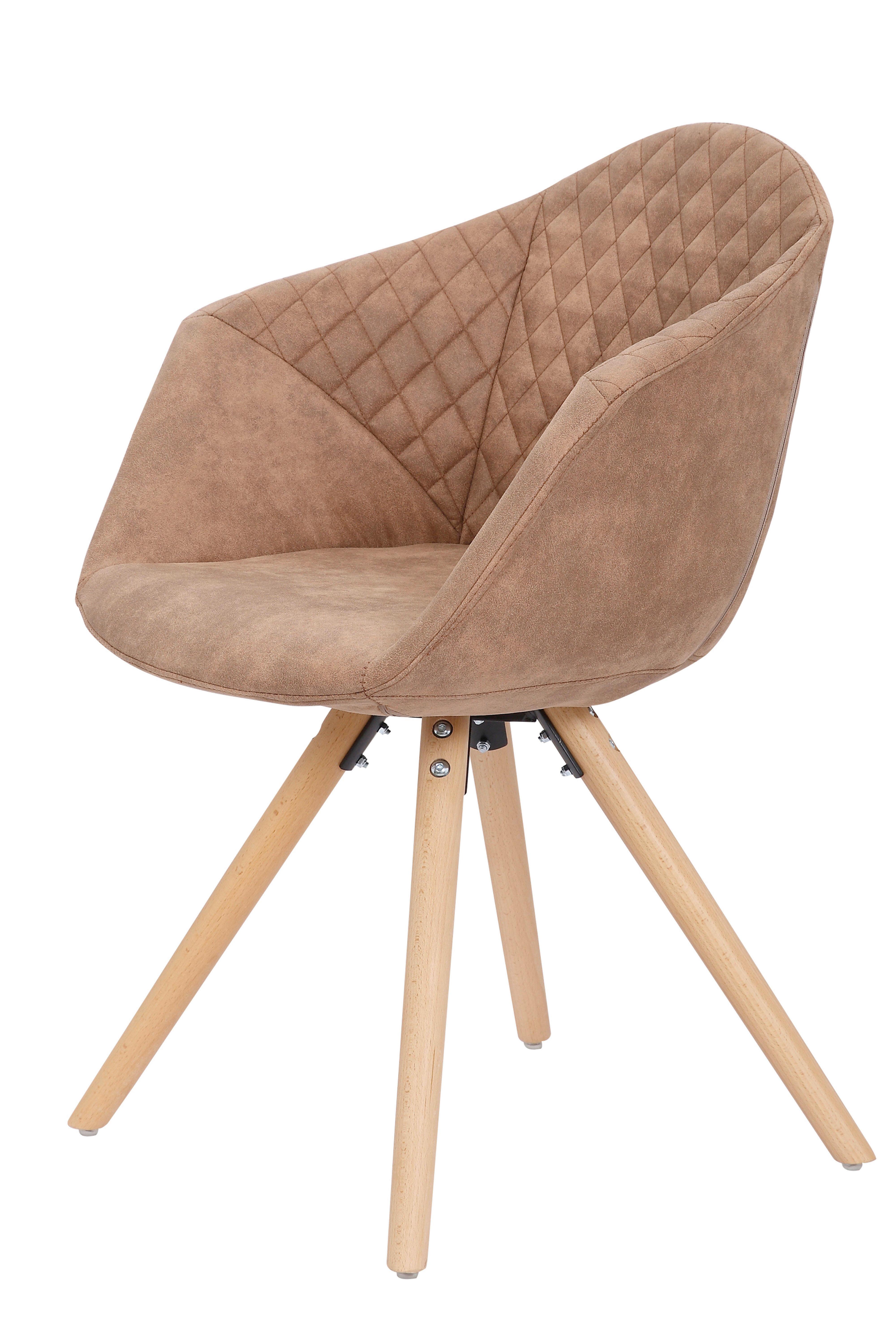 Szék Szett Oeuia - barna, Lifestyle, textil/fa (59/82/55cm) - Kayoom