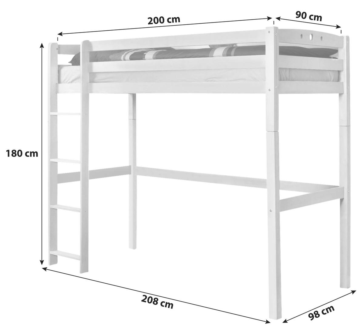 Pograd Tolly R, 90x200, Bukev, Masivno - barve bukve, Basics, les (90/200cm) - MID.YOU