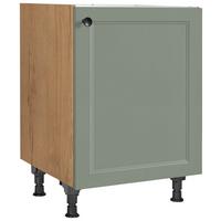 Spülenunterschrank Cascada Grün - Eichefarben/Schwarz, MODERN, Holzwerkstoff/Metall (60/87/56cm) - Nobilia