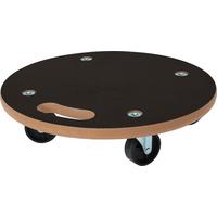Görgős Szállítólap Kerek 38cm - fa (38cm)