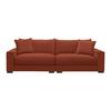 Megasofa Pedro Terracotta - Terracotta, MODERN, Holz/Holzwerkstoff (261/83/124cm) - Mömax
