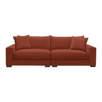 Megasofa Pedro Terracotta - Terracotta, MODERN, Holz/Holzwerkstoff (261/83/124cm) - Mömax