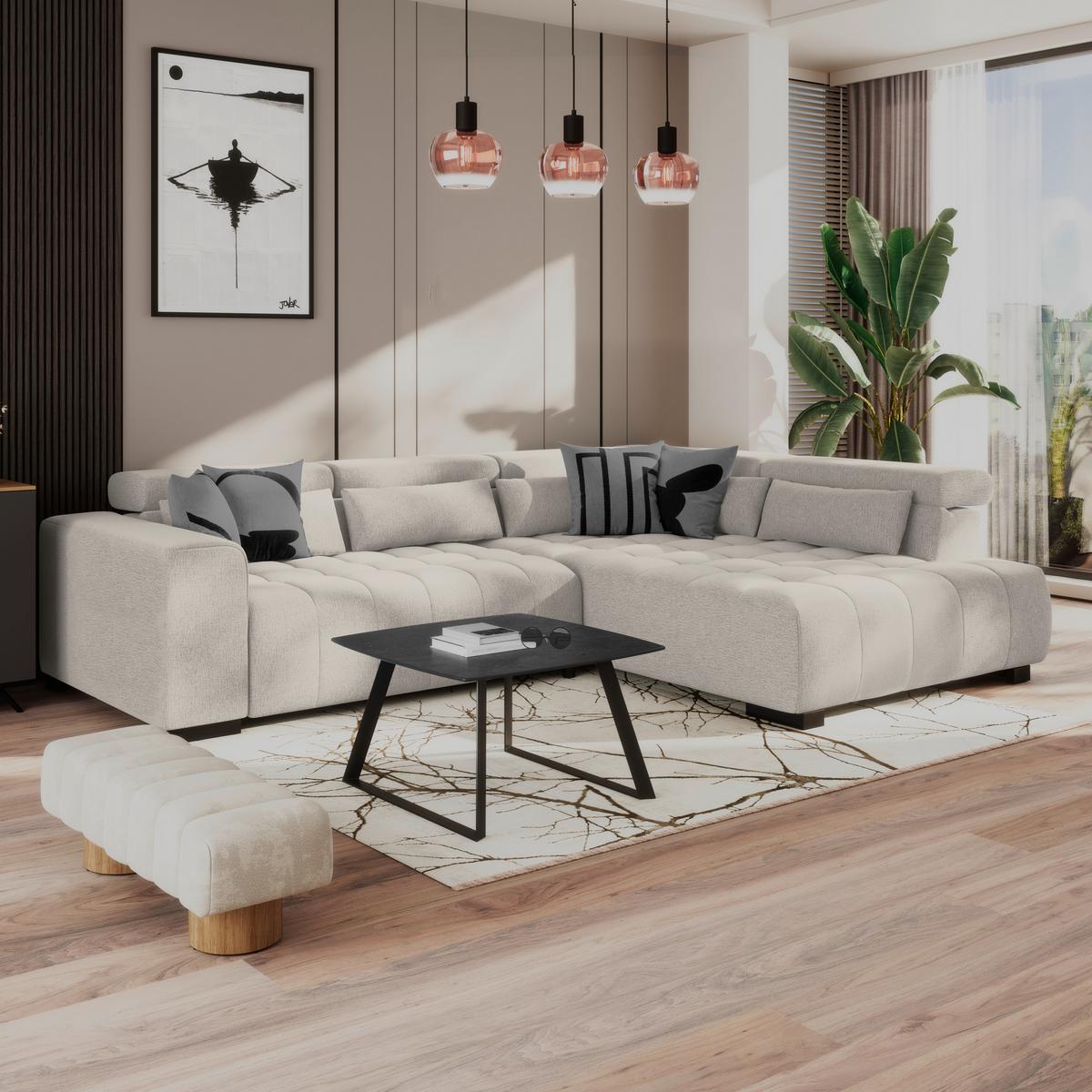 Coltar MATERA - bej, Trend, textil (311/226cm)