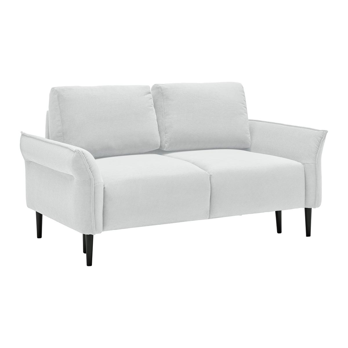 2-Sitzer-Sofa Custom Dunkelgrün - Dunkelgrün/Silberfarben, MODERN, Holz/Textil (150/85/92cm) - Mömax