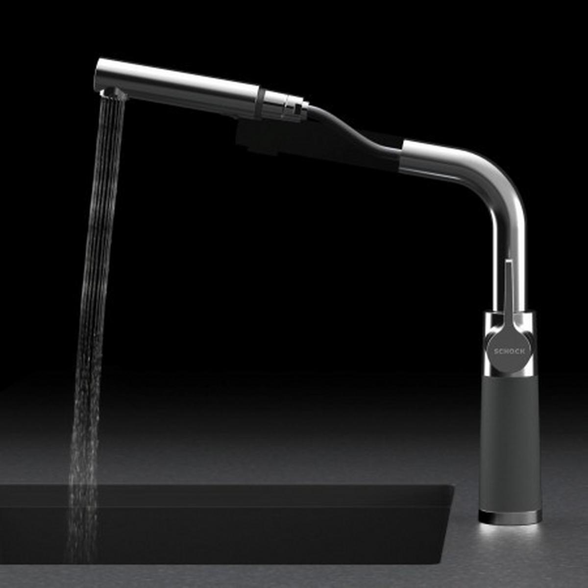 Küchenarmatur 540120EDO - Edelstahlfarben, MODERN, Metall (31cm) - Schock