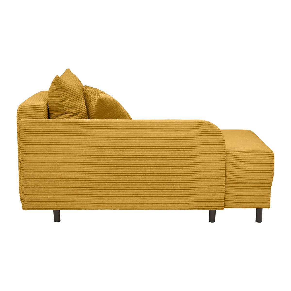 Liege Nova Senfgelb - Senfgelb/Schwarz, MODERN, Holz/Textil (145/62/85cm) - Mömax